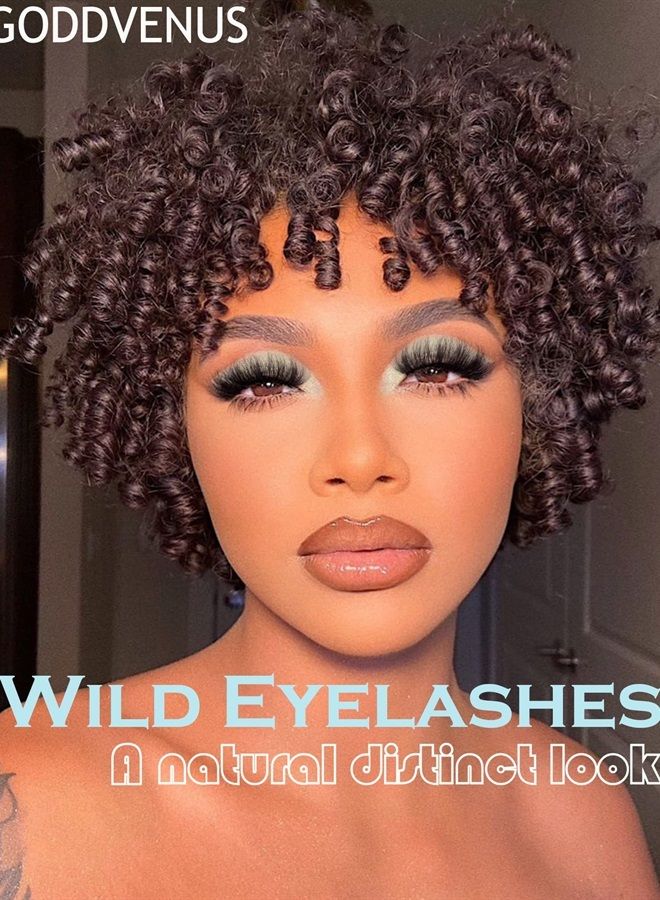 Goddvenus Eyelashes Mink Lashes Fluffy Natural Look Wispy Full Eye Lashes 8D 20 mm Long C Curl Strip Eyelashes Pack 10 Pairs Reusable Fake Eyelashes That Look Like Extensions by GODDVENUS - Image 5
