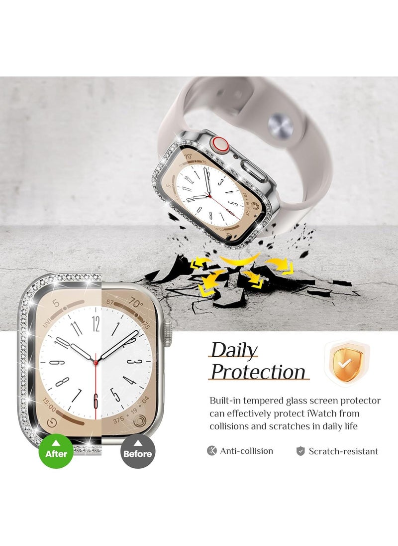 Y&D حافظة حماية متكاملة من الفيلم المقوى مناسبة لساعة AppleWatch4/5/6/SE مقاس 40 مم  - Image 3