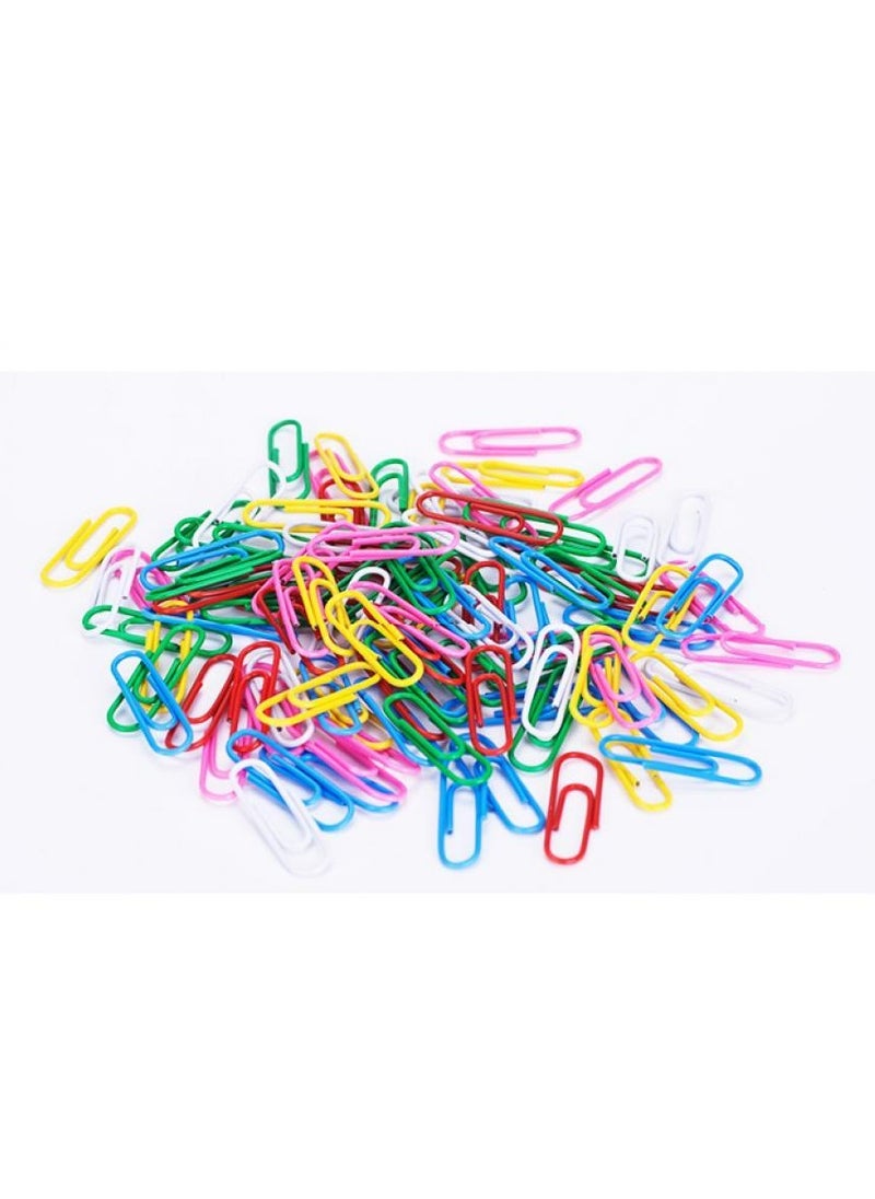 Alissa - 2 Packs 4 in 1 Round Box Stationary Set Push Pin Paper Pin Rubber Bands Binder Clips Set - Image 1