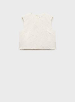 MANGO Textured Crop Top  - Image 5