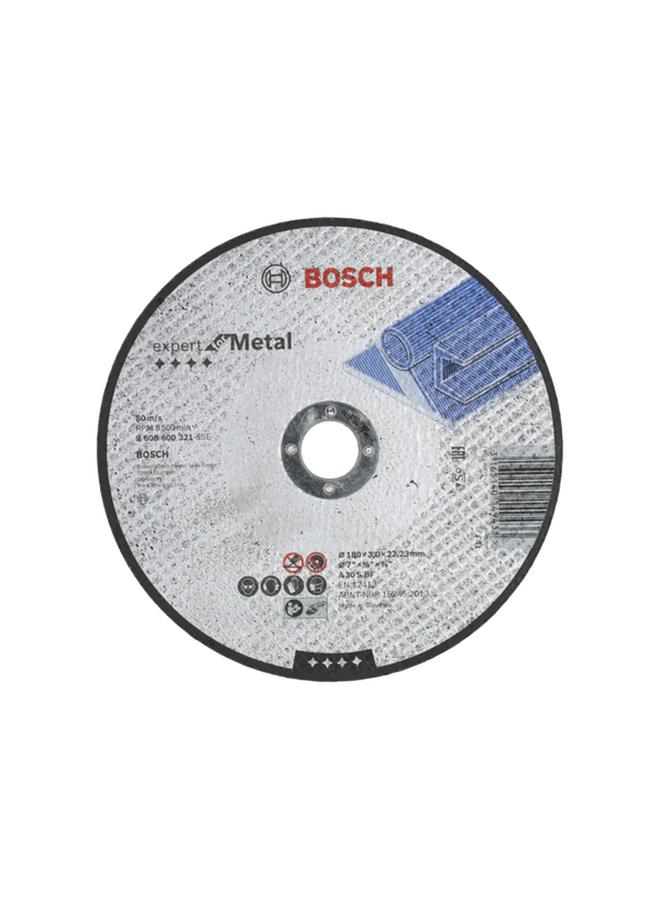 BOSCH Universal Fit Large Angle Grinder Metal Cutting Disc Black and Grey 3 x 180mm JE2 608 600 321 - Image 1