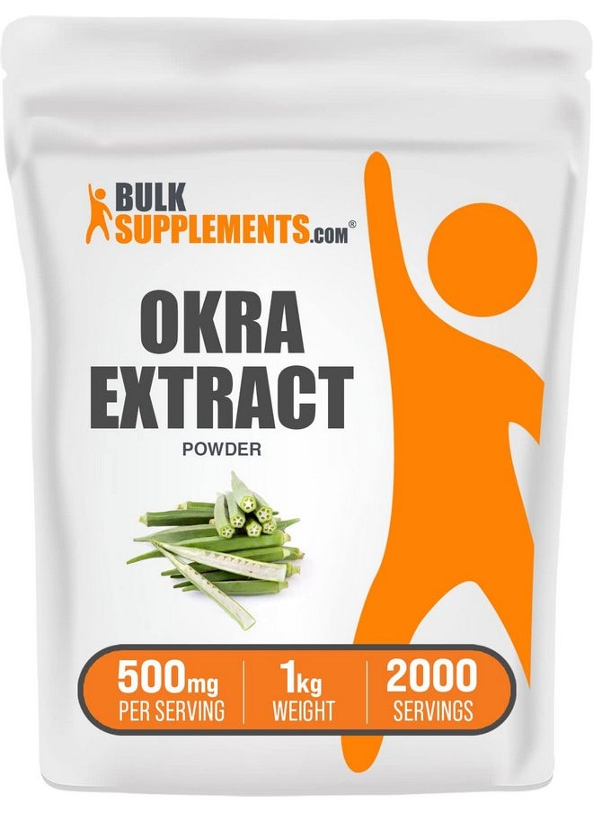 بالك سابلمنتس مسحوق مستخلص البامية من BulkSupplements.com - مكمل غذائي لتحسين الهضم - مكملات حركة الأمعاء (1 كيلوغرام - 2.2 رطل) 