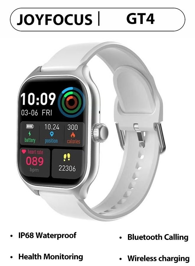 JOYFOCUS GT4 Smartwatch Three rings of health,Heart Rate/Blood Pressure/Oxygen ,BT call,BT Music,ECG monitoring - Image 1