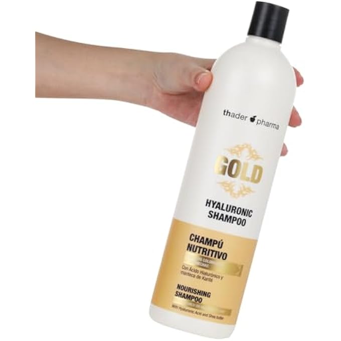HYALURONIC GOLD NOURISHING SHAMPOO FOR COLOURED OR HIGHLIGHTED HAIR, 1000 ML - Image 3
