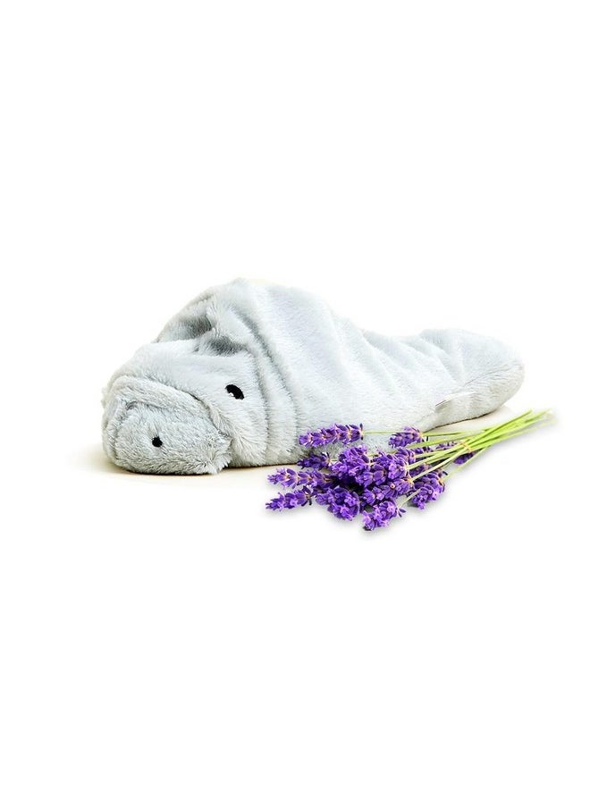Warmies - Microwavable & Weighted Stuffed Animals, Manatee - Heated Stuffed Animal Plushie For Warmth & Comfort - Cute Soft Plush Toys For Adults & Children (Boys, Girls, Babies & Toddlers) - Image 1