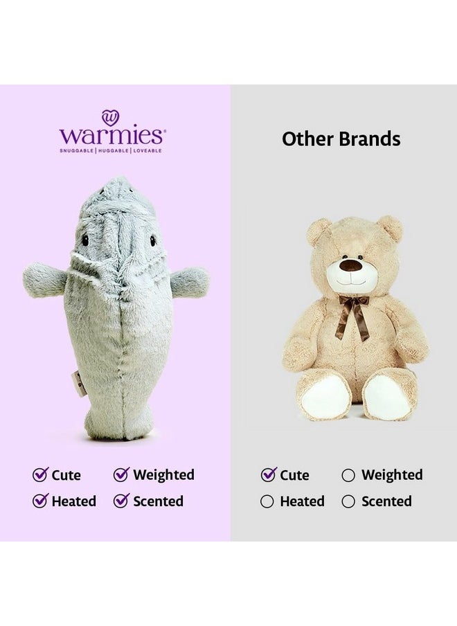 Warmies - Microwavable & Weighted Stuffed Animals, Manatee - Heated Stuffed Animal Plushie For Warmth & Comfort - Cute Soft Plush Toys For Adults & Children (Boys, Girls, Babies & Toddlers) - Image 1