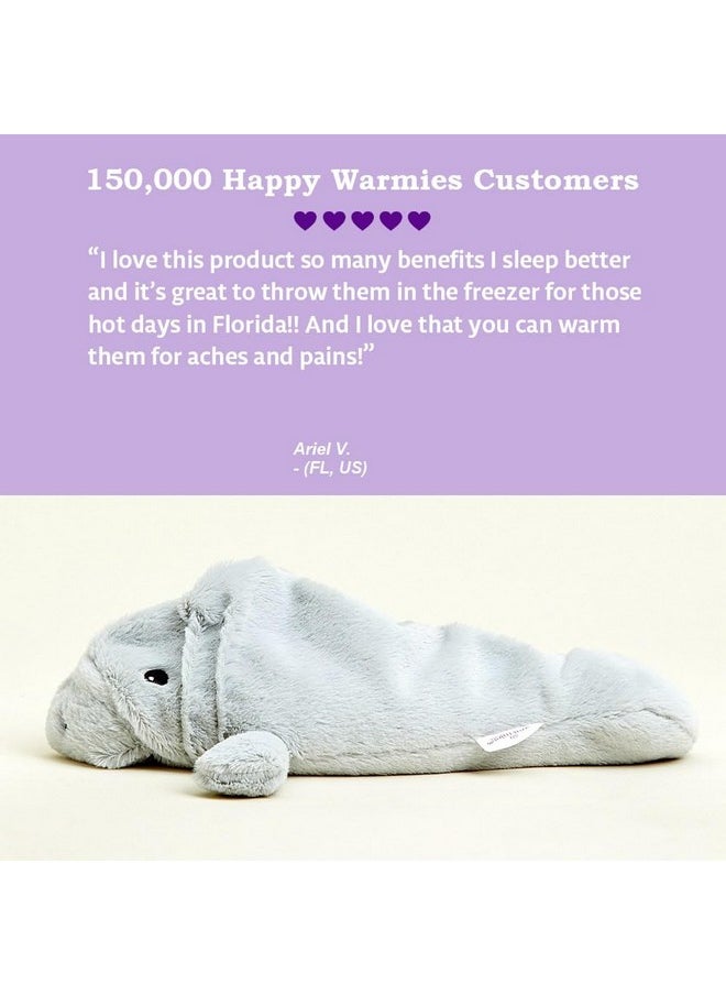 Warmies - Microwavable & Weighted Stuffed Animals, Manatee - Heated Stuffed Animal Plushie For Warmth & Comfort - Cute Soft Plush Toys For Adults & Children (Boys, Girls, Babies & Toddlers) - Image 1
