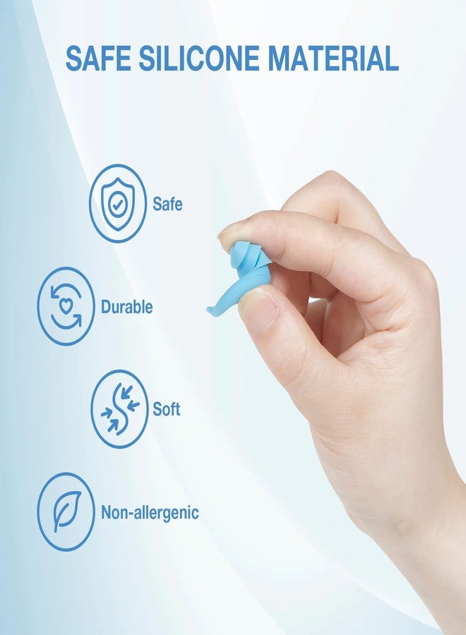 LYSIAN Reusable Swimmer Earplugs for Women Men 2 Pairs with Nose Clip, Water Proof Silicone Ear Plugs for Summer Swimming, Showering, Surfing, Water Sports and Sleeping - Image 5
