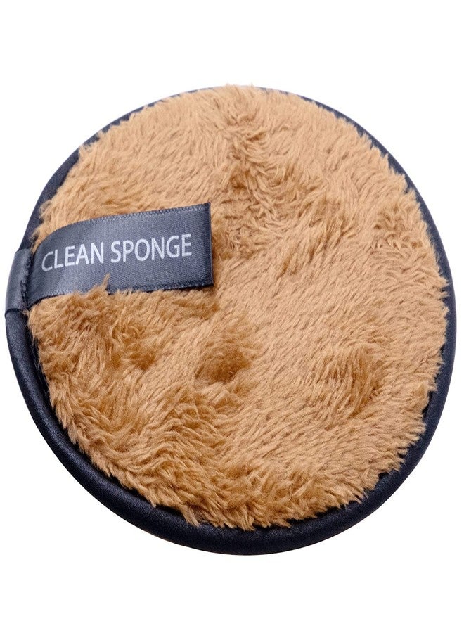 FirstTry First Try Reusable Makeup Remover Pads | Double-Sided Multi-functional Soft Fiber | Cleansing Pads for Facial, Eye, Foundation Simple Makeup Remover | Safe for Dry & Sensitive Skin (Brown) - Image 1