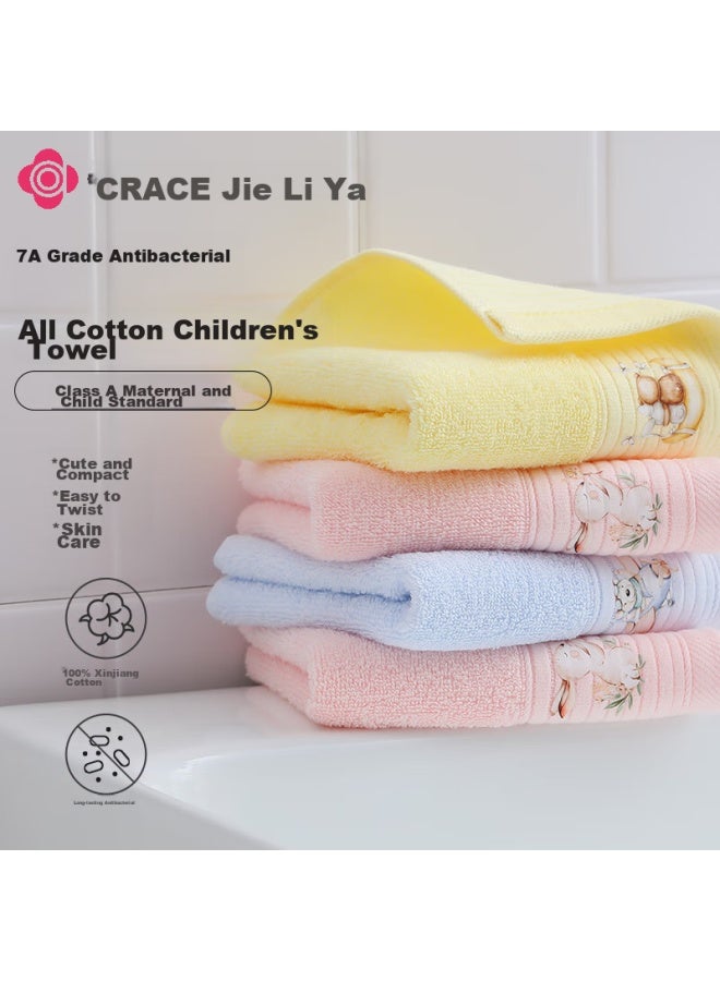 Grace Children's Face Towel Home Textiles, 100% Pure Cotton Towel, Comfortable And Soft Cartoon Fairy Tale Face Towel For Home Use, Pack Of Three - Image 1
