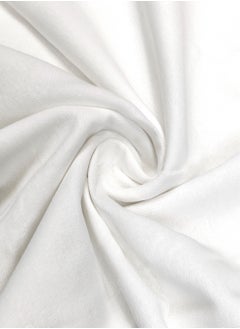 Raymond Raymond Home Single Sheet 144 Thread Count Luxirious Mercerised 100% Cotton Bedding Solid Pre Shrunk Percale Finish Bed Linen 2 Bedsheet and 2 Pillow Case - White (152 * 229 CM)  - Image 5