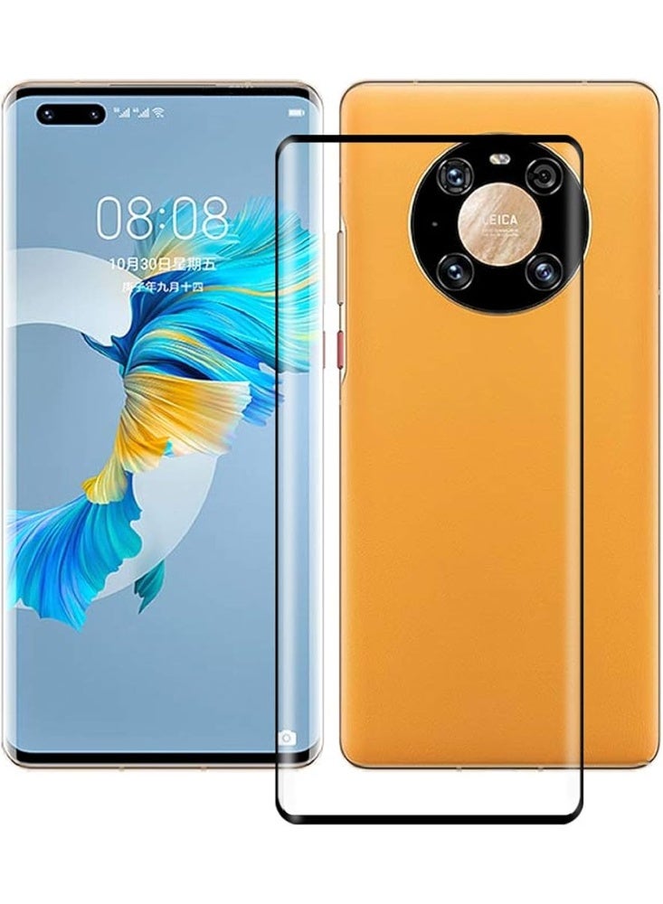Screen Protector  For Huawei Mate 40 Pro , 5D Tempered Glass Protector 9H Hardness, Bubble Free, HD Clear Huawei Mate 40 Pro Screen Protector