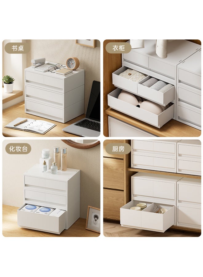 Quner Style Clothes Storage Box Hallway Key Mask Double Grid Classification Storage Box Wardrobe Underwear Clothing Storage Box - Image 4