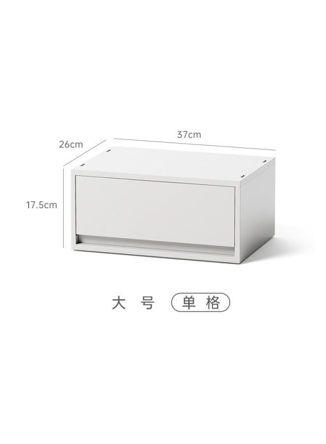Quner Style Clothes Storage Box Hallway Key Mask Double Grid Classification Storage Box Wardrobe Underwear Clothing Storage Box - Image 1