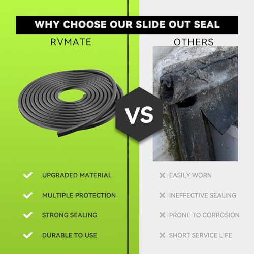 RVMATE 40FT RV Slide Out Seal, Waterproof RV Seal Replacement for RVs, Travel Trailers and 5th Wheels, D-Shaped - Image 5