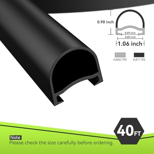 RVMATE 40FT RV Slide Out Seal, Waterproof RV Seal Replacement for RVs, Travel Trailers and 5th Wheels, D-Shaped - Image 3