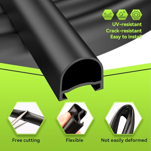 RVMATE 40FT RV Slide Out Seal, Waterproof RV Seal Replacement for RVs, Travel Trailers and 5th Wheels, D-Shaped - Image 4