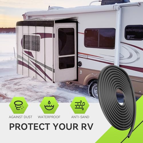 RVMATE 40FT RV Slide Out Seal, Waterproof RV Seal Replacement for RVs, Travel Trailers and 5th Wheels, D-Shaped - Image 2