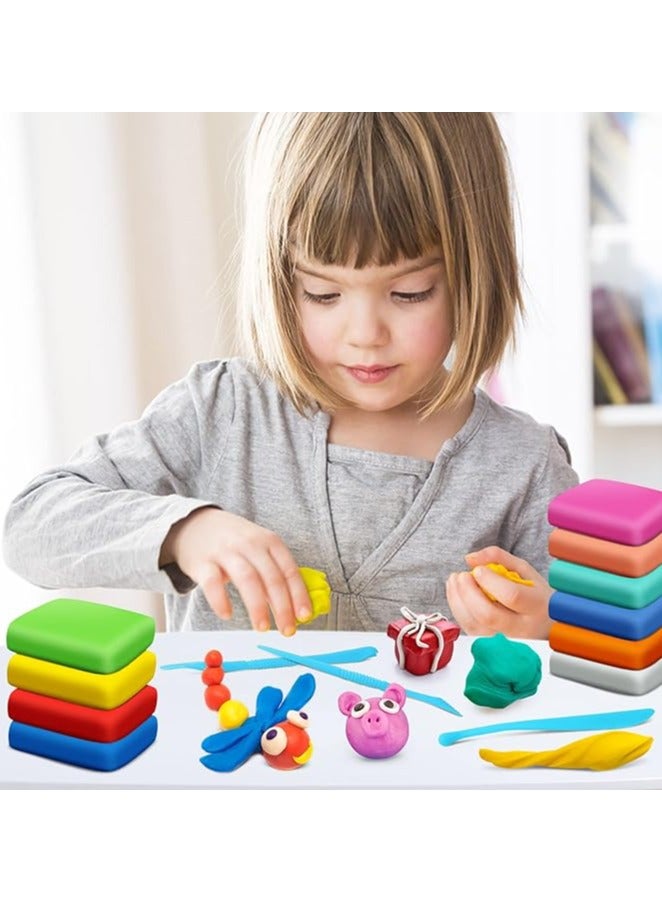 Magic Clay - Magic modeling air-drying clay in 36 colors, children's modeling clay, with sculpting tools, non-toxic self-drying soft clay, soft and ultra-light, DIY modeling clay for children and adults, toys gifts, birthday holiday gifts for boys and girls - Image 4
