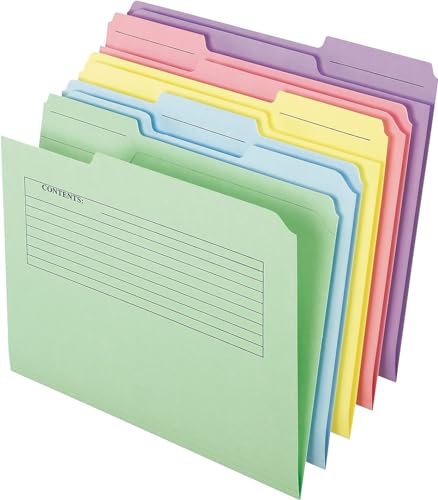 Pendaflex Printed Notes File Folders, 1/3 Cut, Top Tab, Letter Size, Assorted Colors (45269), 30 per pack - Image 4