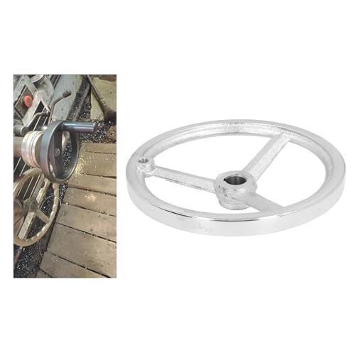 Hyuduo 3 Spoke Handwheel 22x250mm for Lathe Milling Grinding Machine Chrome Plated Cast Iron with Detachable Handle Industrial Use - Image 3