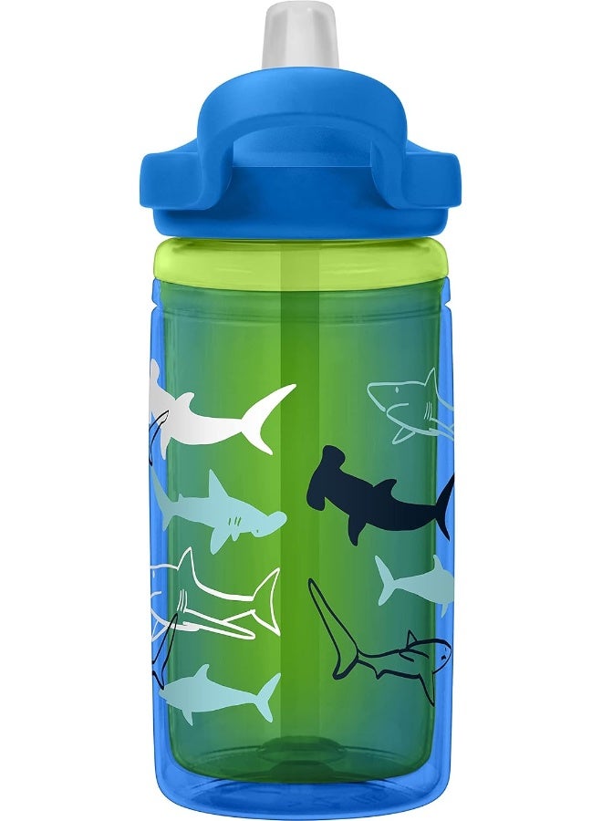 كاميلباك CamelBak Eddy+ Kids Insulated 14oz, Scuba Sharks – Spill-Proof Insulated Water Bottle for Children - Image 4