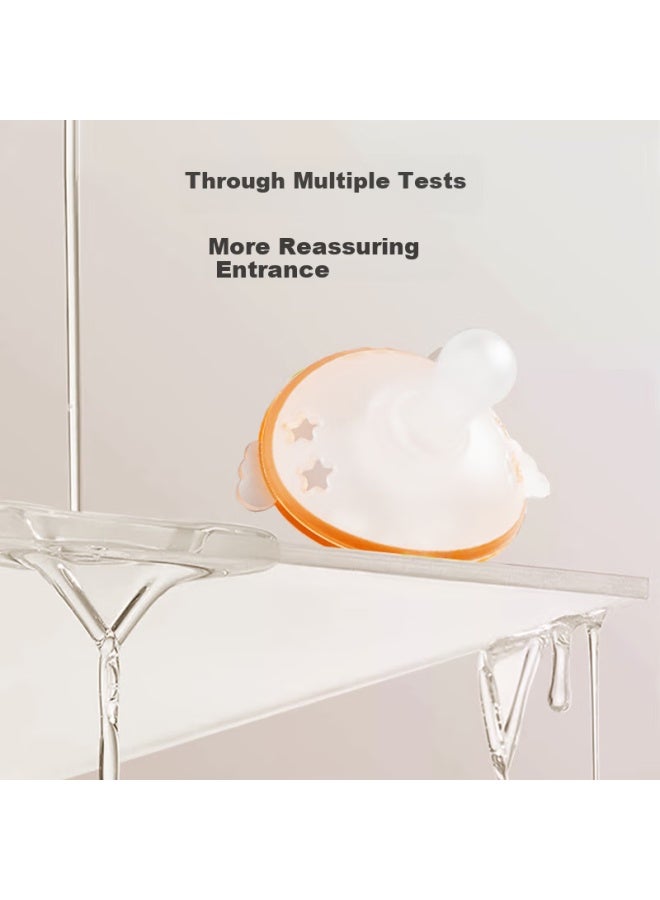 Doctor Ma Dr. Ma Baby Pacifier For 3-6 Months, Silicone Nipple, Soothing Aid, Orange - Image 4