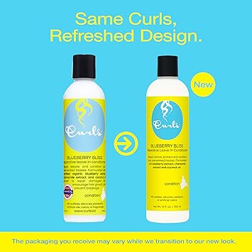 Curls Blueberry Bliss Reparative Leave In Conditioner 8 Ounces - Image 3