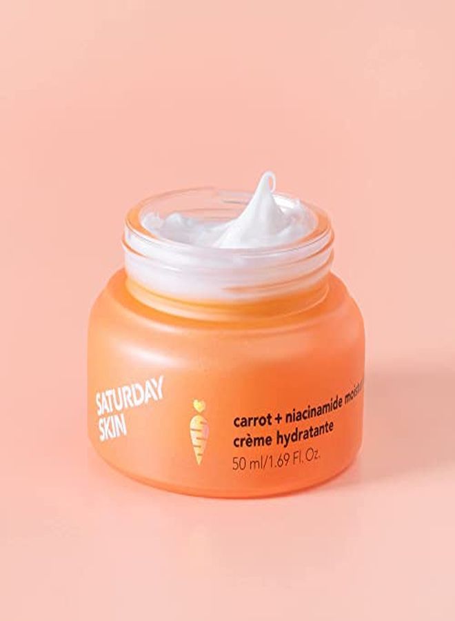 saturday skin Face Moisturizing Cream With Carrot, Niacinamide, Ceramides & Centella Asiatica, Peptide, ParabenFree, SulfatesFree, FragranceFree, Anti Wrinkle Facial Cream Made In Korea 1.61 Ounce - Image 5