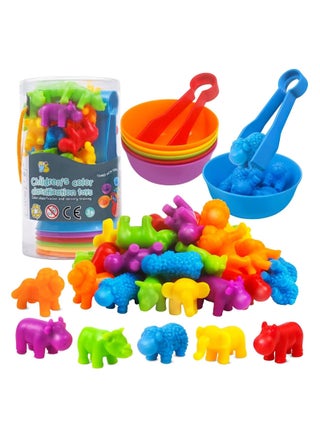 Counting Animals Matching Games Color Sorting Stacking Toys with Bowls Preschool Learning Activities Educational Sensory Montessori STEM Toy Daycare Sets Gift for Toddlers Kids Boys Girls Aged 3+ - pzsku/ZC6F5A67A23BCD41CE49AZ/45/_/1724818331/c1797fb6-a2d7-49be-8db7-78b551aa0e33