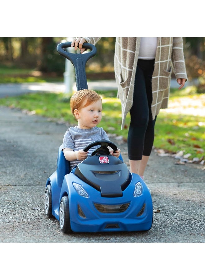 Step2 سيارة دفع للأطفال Step2 Buggy GT، مقعد واحد، لعبة سهلة التخزين مع حزام أمان، جرس وصندوق تخزين، مناسبة للأطفال من الأولاد والبنات بعمر 18 شهرًا وما فوق، زرقاء - Image 3