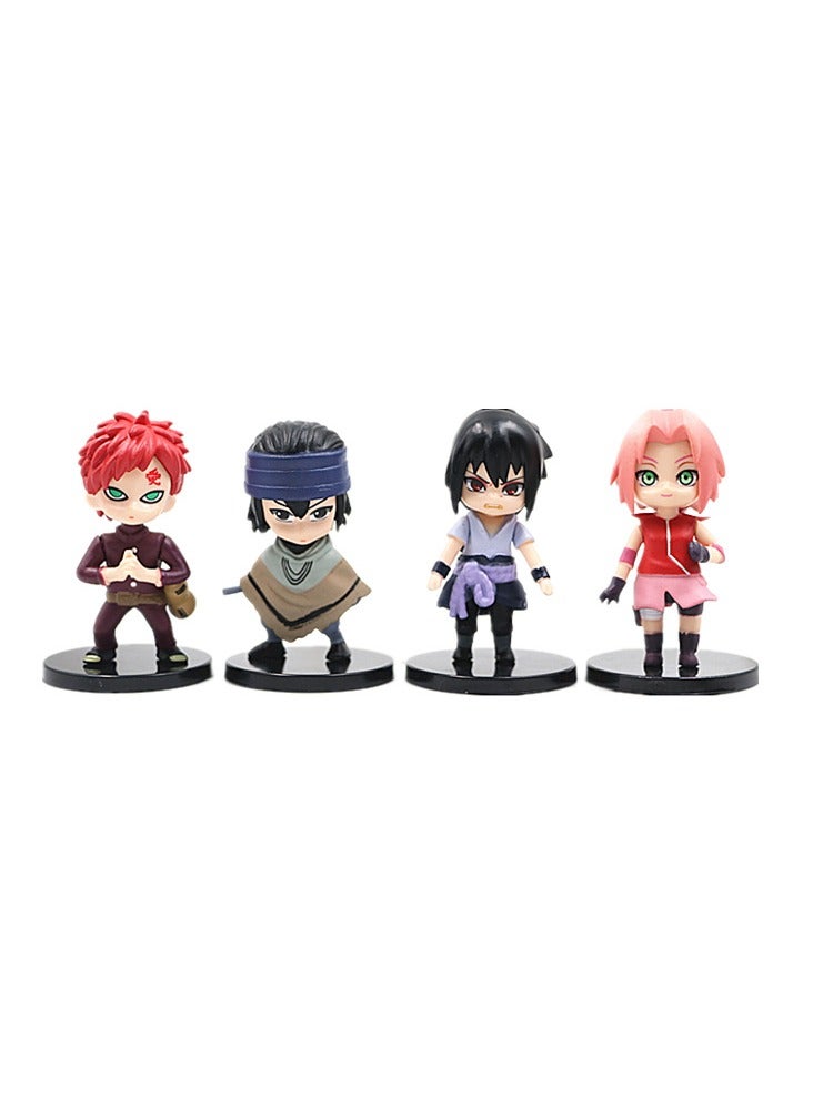 general 12 Naruto Kakashi Sasuke Haruno Sakura Hinata figure toy egg-twisting doll model ornament for fans and friends (6-7 cm) - Image 3