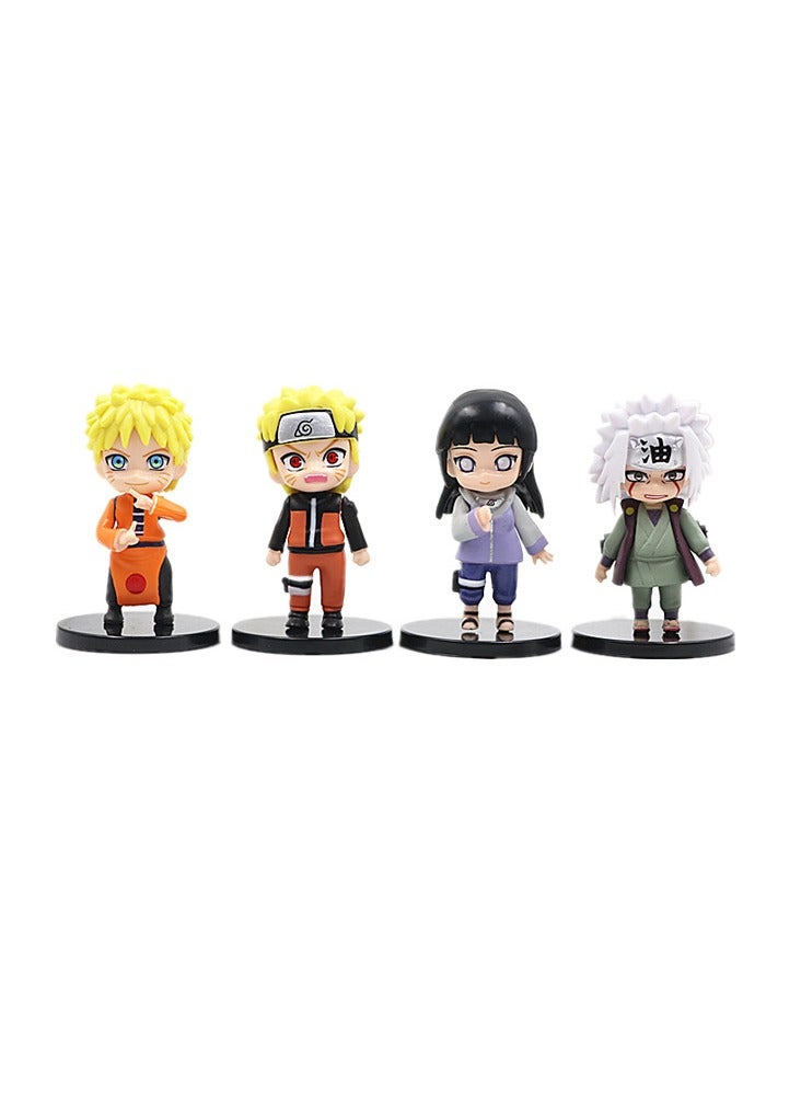 general 12 Naruto Kakashi Sasuke Haruno Sakura Hinata figure toy egg-twisting doll model ornament for fans and friends (6-7 cm) - Image 4