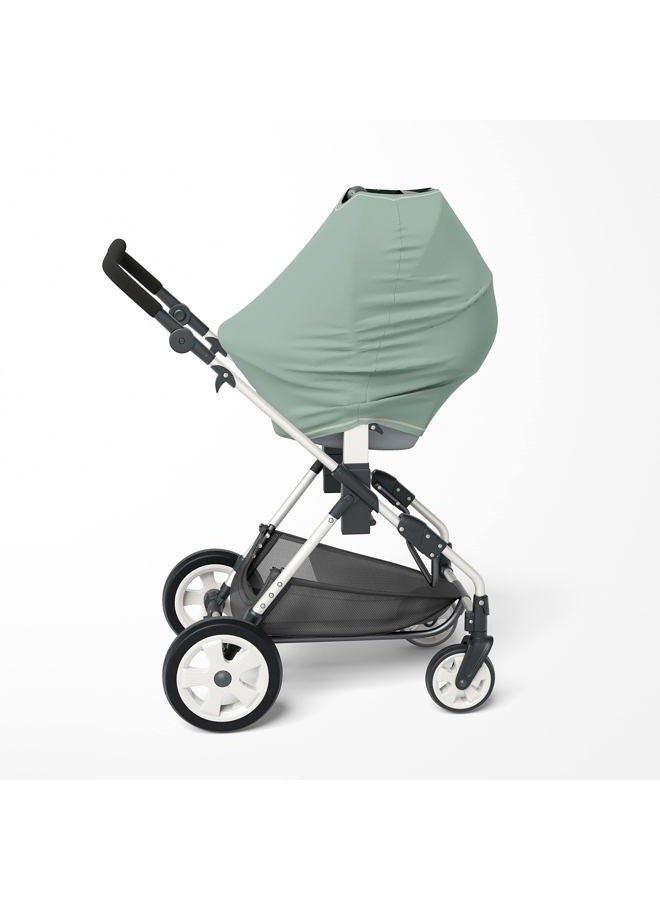 Natemia Baby 4 in 1 Car Seat Cover - Stretchy & Soft Car Seat Canopy, Nursing Cover, Shopping Cart Cover, High Chair Cover - Image 2