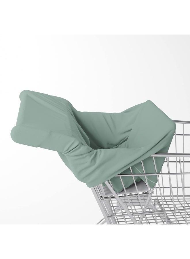 Natemia Baby 4 in 1 Car Seat Cover - Stretchy & Soft Car Seat Canopy, Nursing Cover, Shopping Cart Cover, High Chair Cover - Image 4