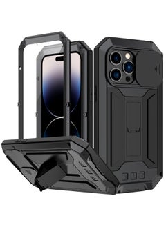 Generic For iPhone 14 Pro Max R-JUST Shockproof Life Waterproof Dust-proof Case (Black)  - Image 1