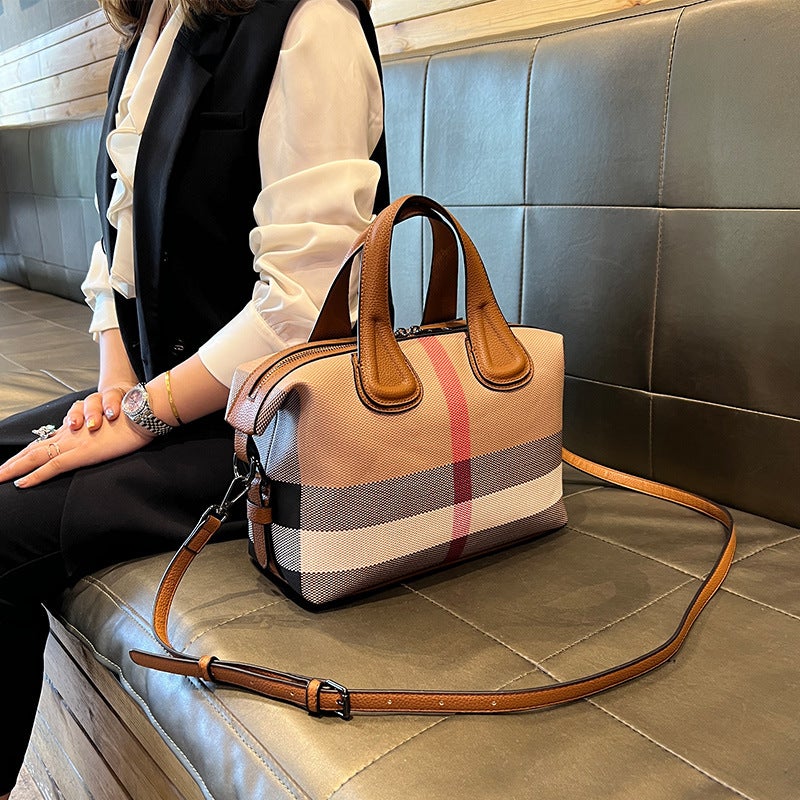 Bags For Women Plaid Genuine Leather Large Capacity Handbag Casual Women'S Shoulder Bag Crossbody Bag Pillow Bag - Image 5