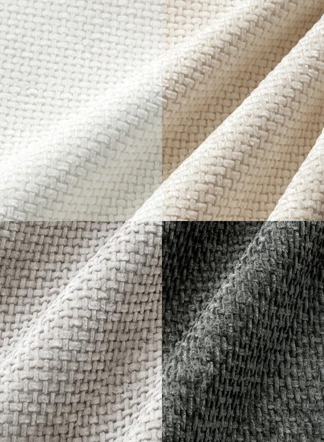 ميولي مجموعة من 4 أغطية وسائد زينة للأريكة من MIULEE، مقاس 20x20 بوصة، لون رمادي، ناعمة، مصنوعة من قماش الشنيل، أغطية وسائد مزخرفة بنمط ريفي، مناسبة لديكور المنزل البوهيمي، غرفة النوم، غرفة المعيشة. - Image 3