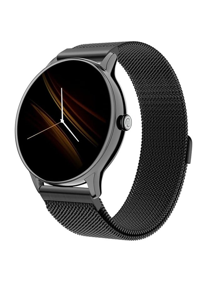Noise Twist Go Round dial Smartwatch with BT Calling, 1.39" Display, Metal Build, 100+ Watch Faces, IP68, Sleep Tracking, 100+ Sports Modes, 24/7 Heart Rate Monitoring (Black Link) - Image 1
