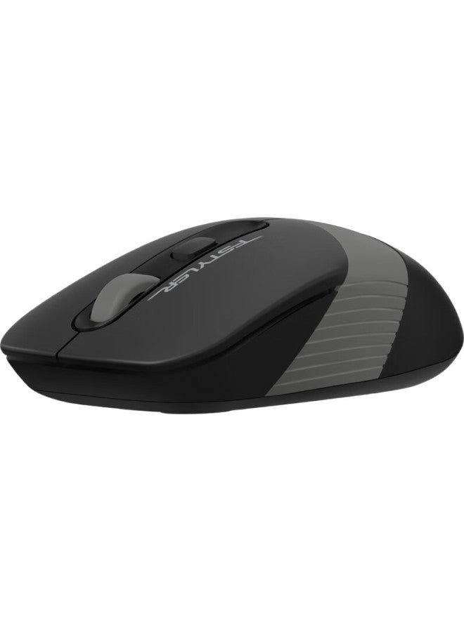 A4TECH ماوس لاسلكي Fg10 Fei Shidai، للكمبيوتر المحمول والمكتبي، ماوس موفر للطاقة، قابل للتعديل DPI، واجهة USB 2.4G، رمادي سو كونغ - Image 1