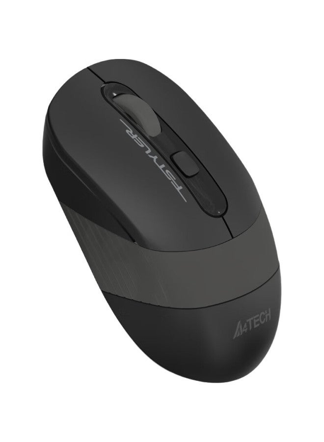 A4TECH ماوس لاسلكي Fg10 Fei Shidai، للكمبيوتر المحمول والمكتبي، ماوس موفر للطاقة، قابل للتعديل DPI، واجهة USB 2.4G، رمادي سو كونغ - Image 2