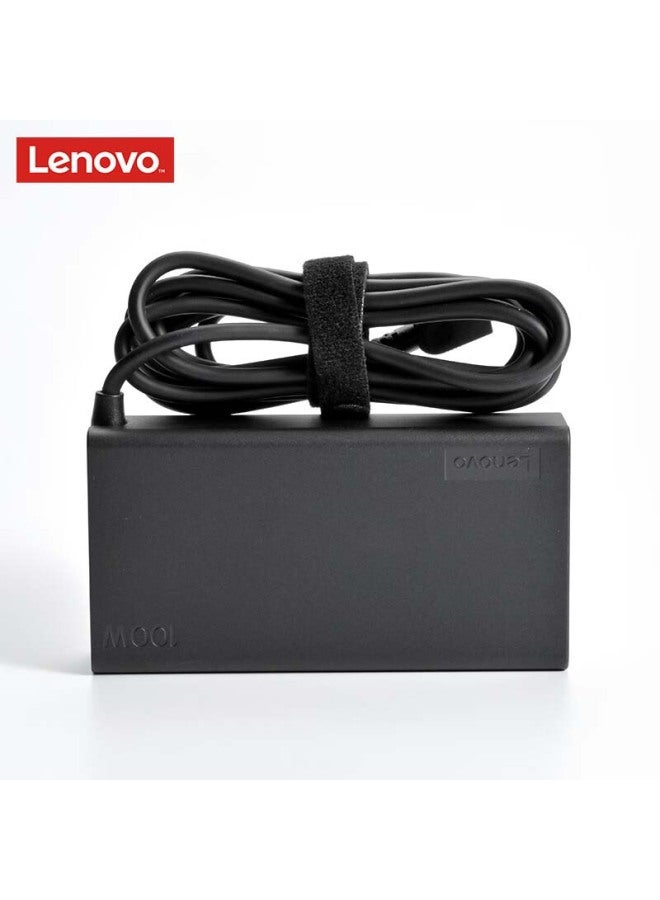 Thinkpad Lenovo Original 100w Laptop Charger, Thinkpad Power Adapter For Rescuer R7000 Y9000 X1 Xiaoxin Pro14/16 Charging Cable, Type-c - Image 1
