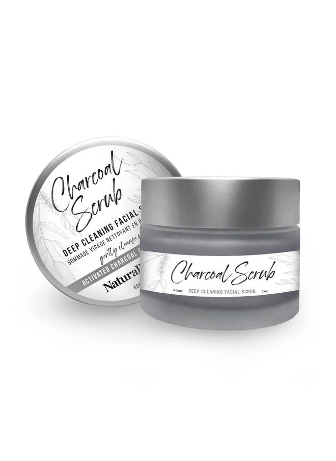 naturally vain 2 Pack: Charcoal Scrub - Deep Cleaning Facial Scrub  - Image 1