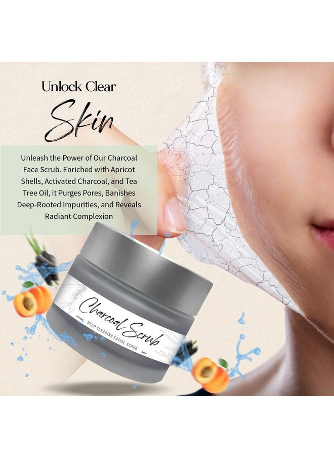 naturally vain 2 Pack: Charcoal Scrub - Deep Cleaning Facial Scrub  - Image 5