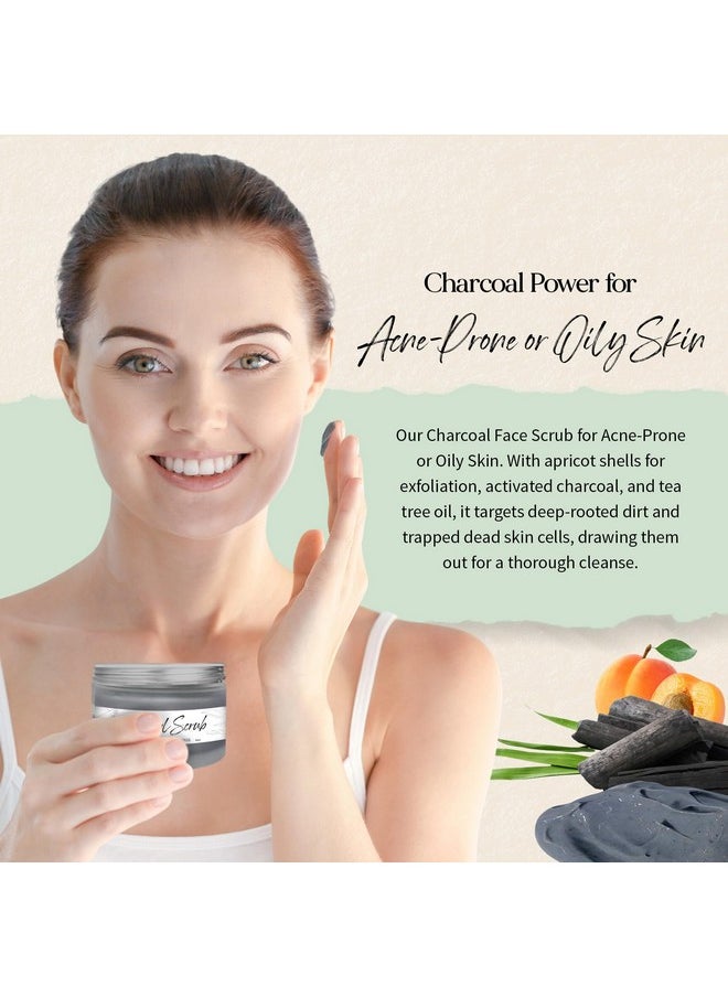 naturally vain 2 Pack: Charcoal Scrub - Deep Cleaning Facial Scrub  - Image 3