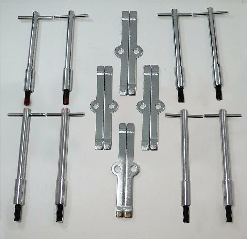 Valve Cover TBar Set of WChrome Valve Spreaders Set of 8 Silver