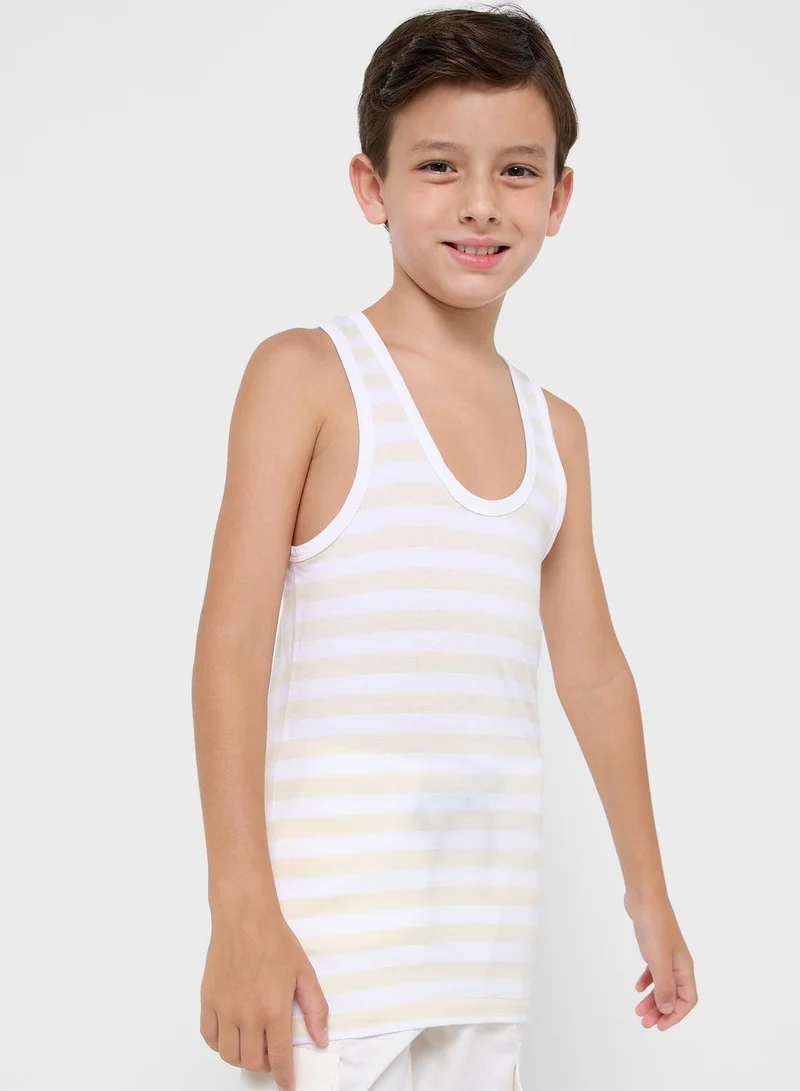 Pinata Pack Of 5 Printed Boys Vest