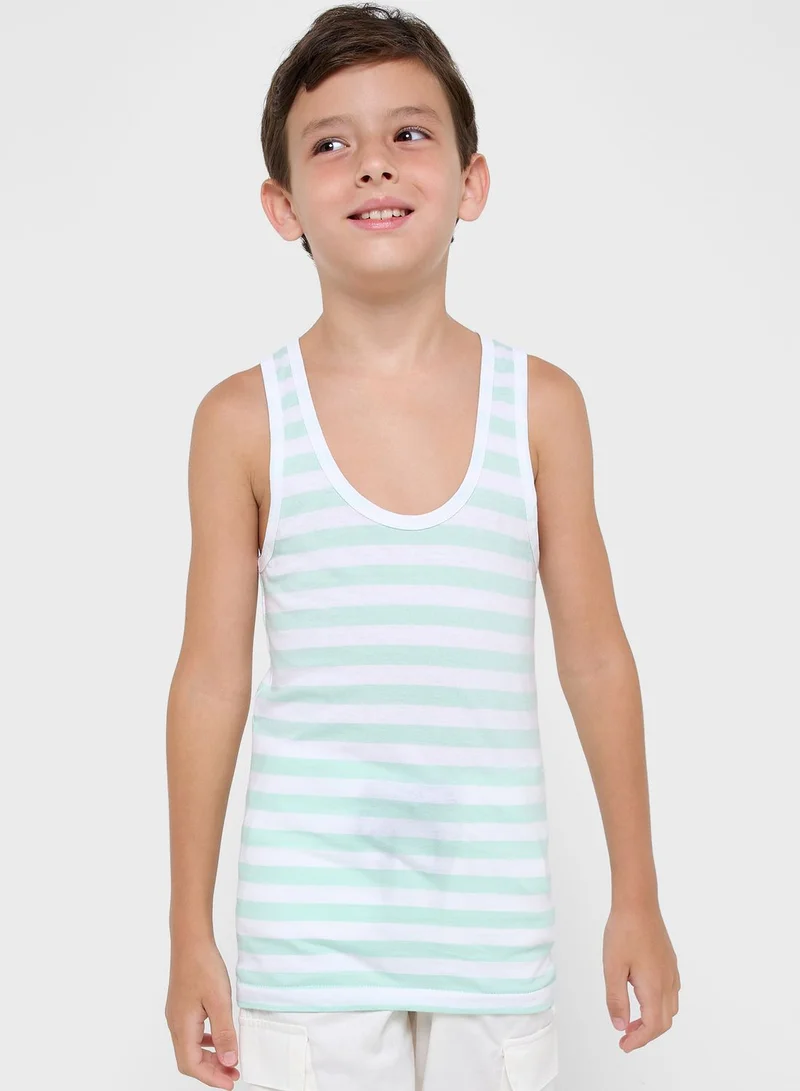 Pinata Pack Of 5 Printed Boys Vest