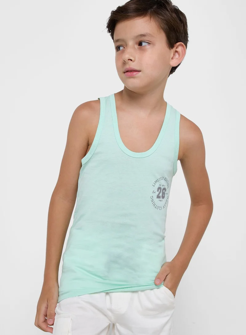 Pinata Pack Of 5 Printed Boys Vest