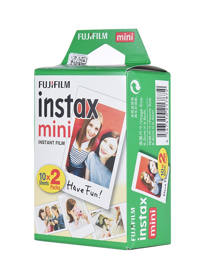 FUJIFILM Instax Mini 20 Sheets White Film Photo Paper Multicolour - Image 2
